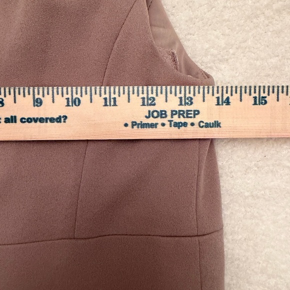 Azazie One Shoulder Tan Dress - Picture 8 of 15